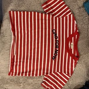 Ciao for now red and white tshirt